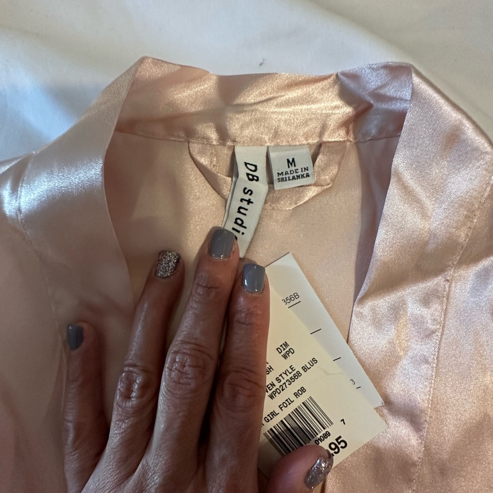 Rose gold flower girl robe size medium